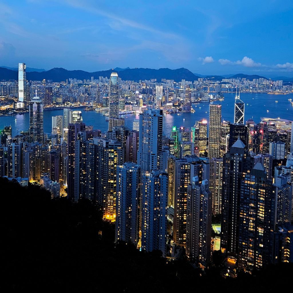 hongkong skyline from victoria park